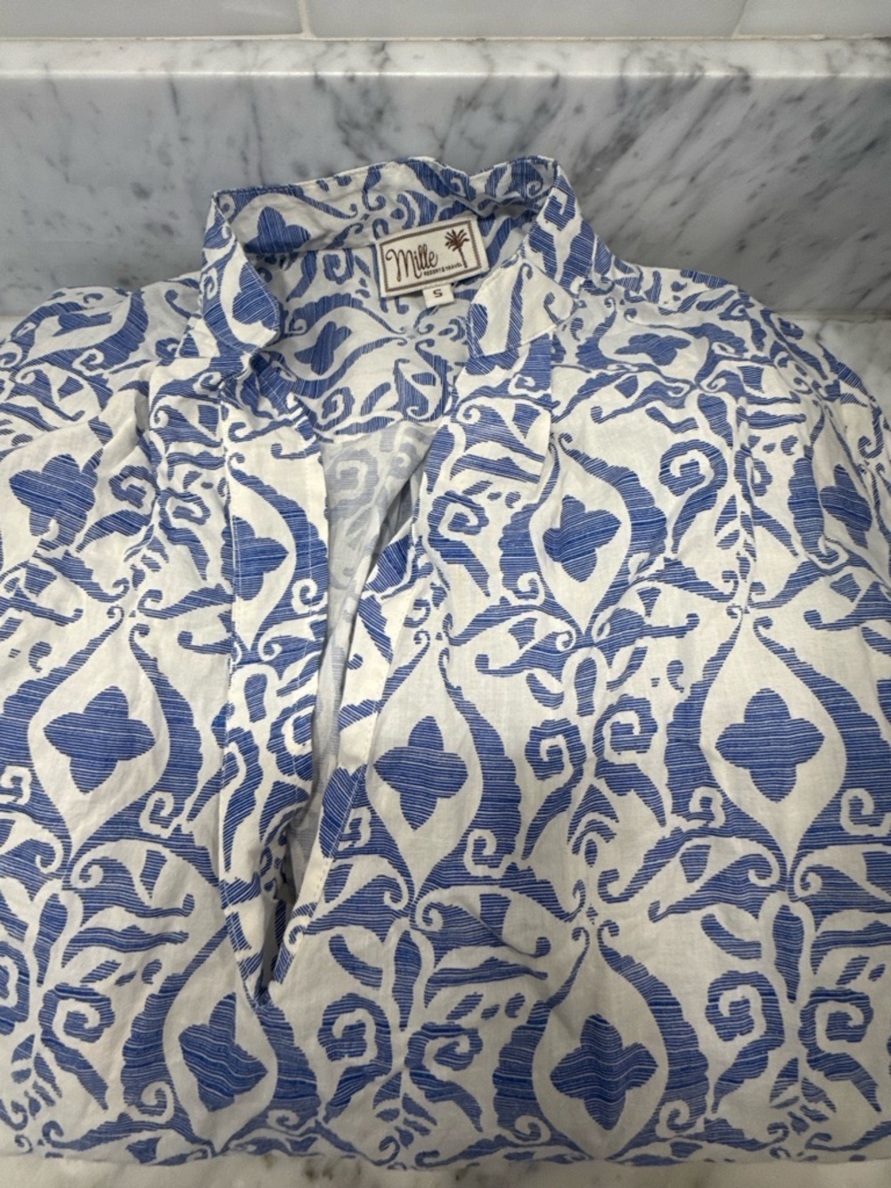 Mille Blue & White Resort Tunic Swim Cover Up 💙💙